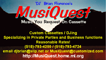 MusiQuest:  Get your favorite songs on a cassette NOW!