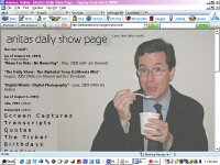 Anita's Daily Show Page -- Sipping Soup Since 2000
