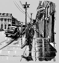 Cover detail from Rob Vollmar and Pablo G. Callejo's BLUESMAN BOOK ONE; art by Pablo G. Callejo